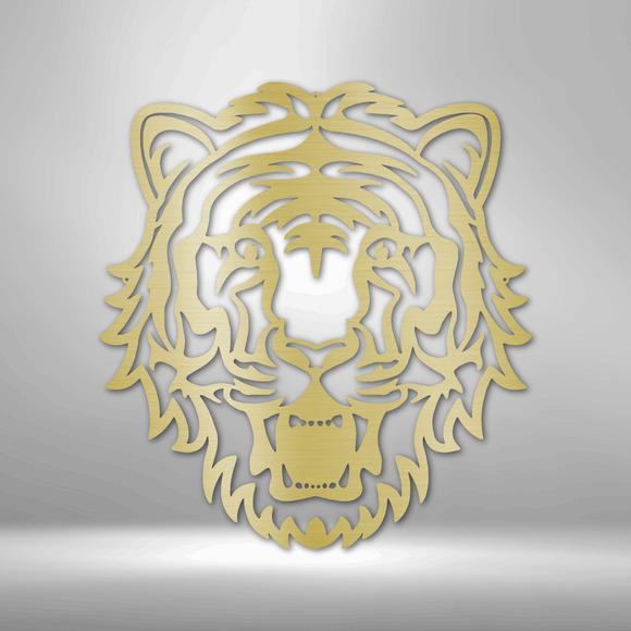 Eye of the Tiger Metal Sign Steel Sign Laser Cut Powder Coated Home & Office Met